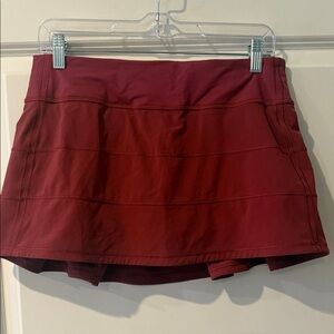 Lululemon Athletica Burgundy Mini Skirt